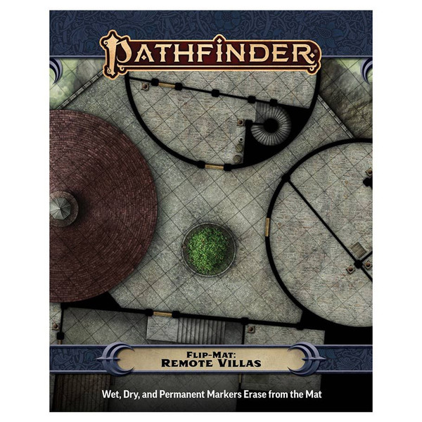 PZO11027-FM Pathfinder 2E Flip-Mat Remote Villas Role Playing Game