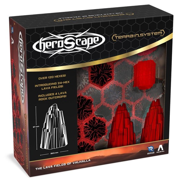 REN02792 Heroscape Boiling Tension Lava Fields Terrain Expansion Miniatures Game