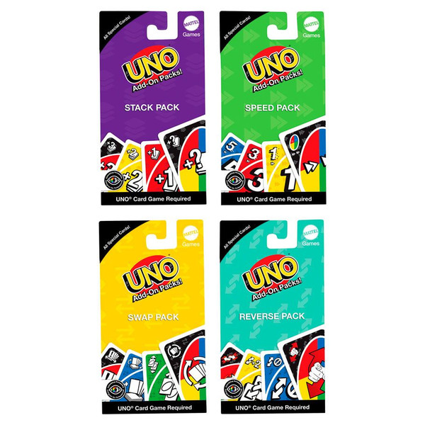 MTTJCV55 UNO Expansion Pack Assortment CDU Card Game - 24 Piece