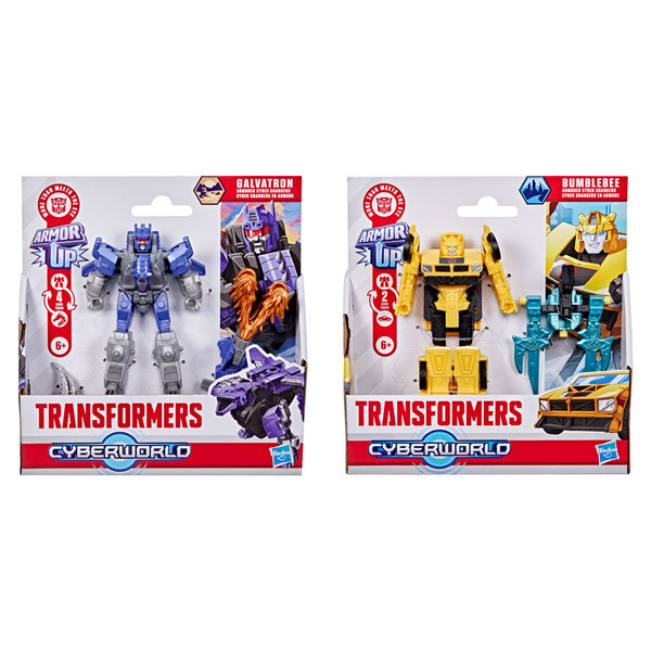 HSBG0747 Transformers Cyberworld Armored Cyber Changers Assortment Figures - 8 Piece