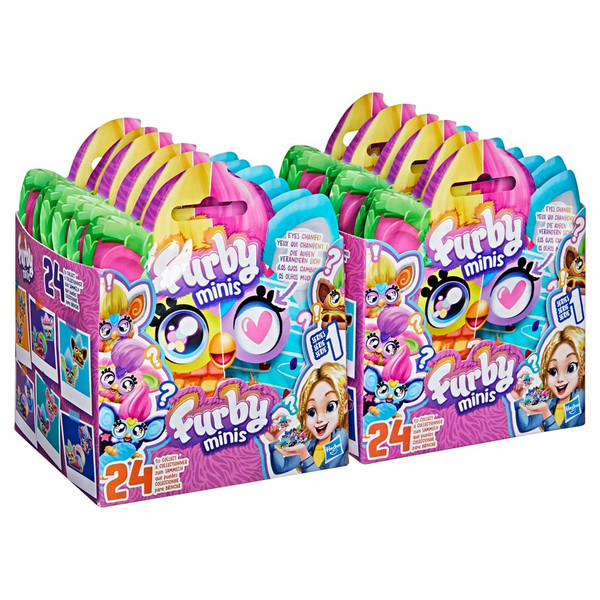 HSBG0457 Furby Mini Assortment Plush Toys - 12 Piece
