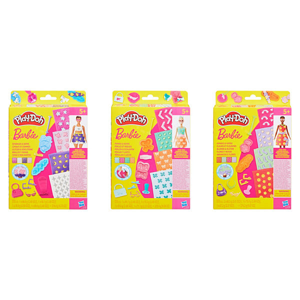 HSBG1355 Play-Doh Designer Sheets & Styles Barbie - 6 Piece
