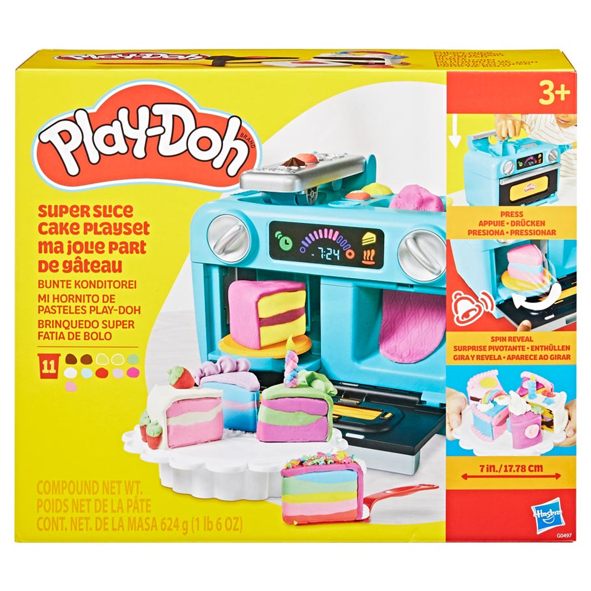 HSBG0497 Play-Doh - Super Slice Cake Playset - Pack of 2