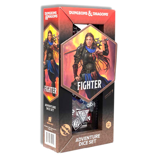 SDZ200212B Fighter Adventure Dice, Red & Refresh