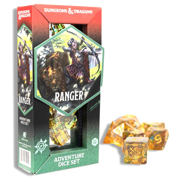 SDZ200215B Ranger Adventure Dice, Green & Refresh