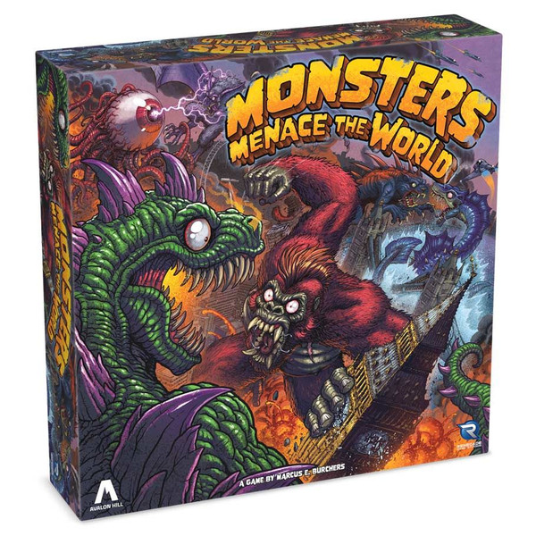 REN02808 Monsters Menace The World Board Game