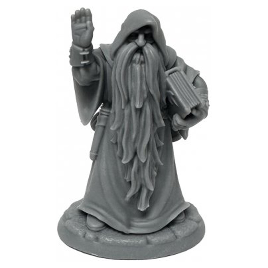 REM07074 Dungeon Dwellers Belevos, Traveling Wizard Miniature