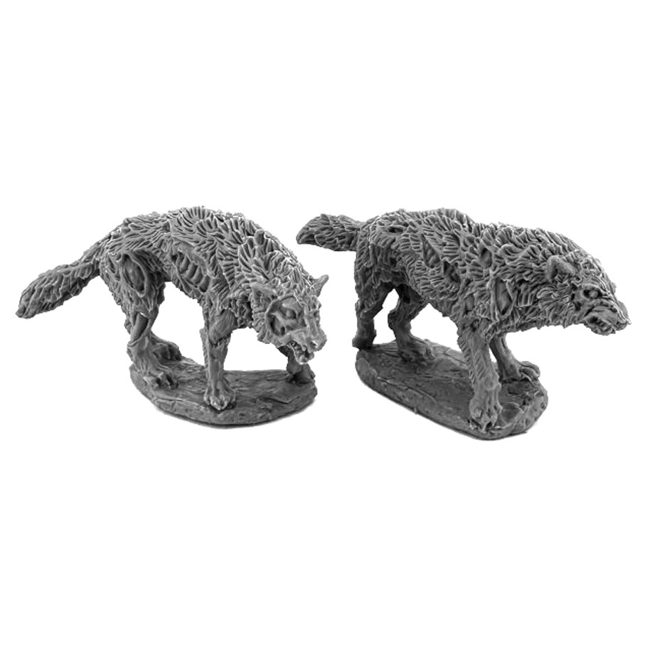 REM30204 Legends Dread Wolves Miniature - 2 Piece