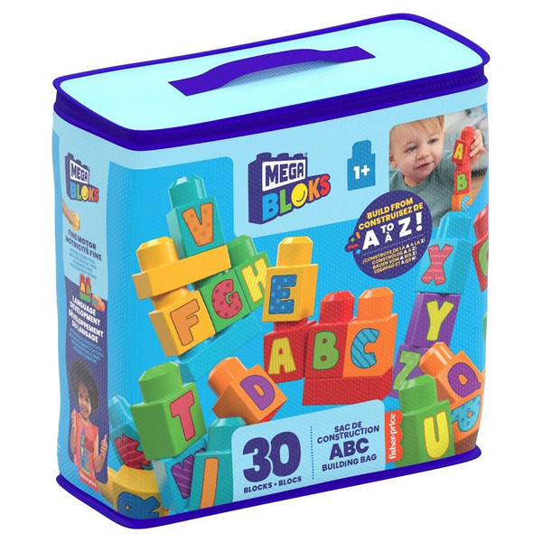 MTTHRR60 ABC Building Bag Mega Building Blocks - 2 Piece