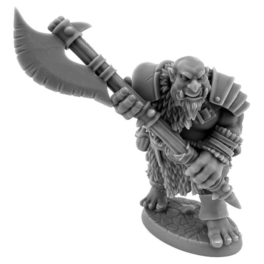 REM07208 Dungeon Dwellers-Ogre Bodyguard Miniature Figures