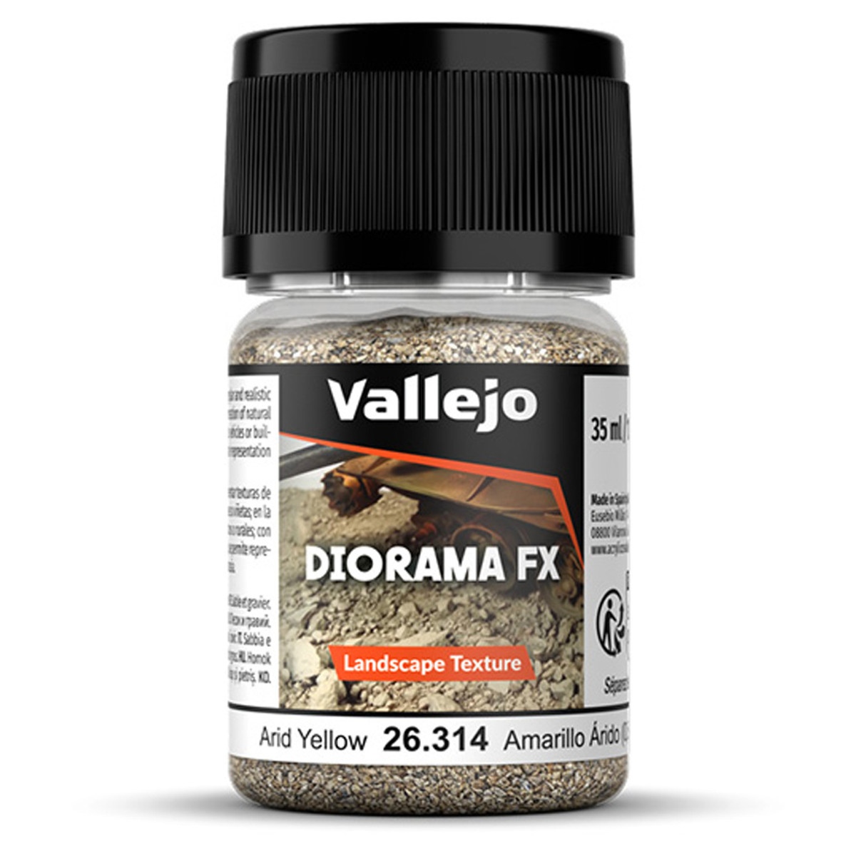 VJP26314 0.5-2 mm - 35ml Diorama Effects Landscape Paint - Arid Yellow