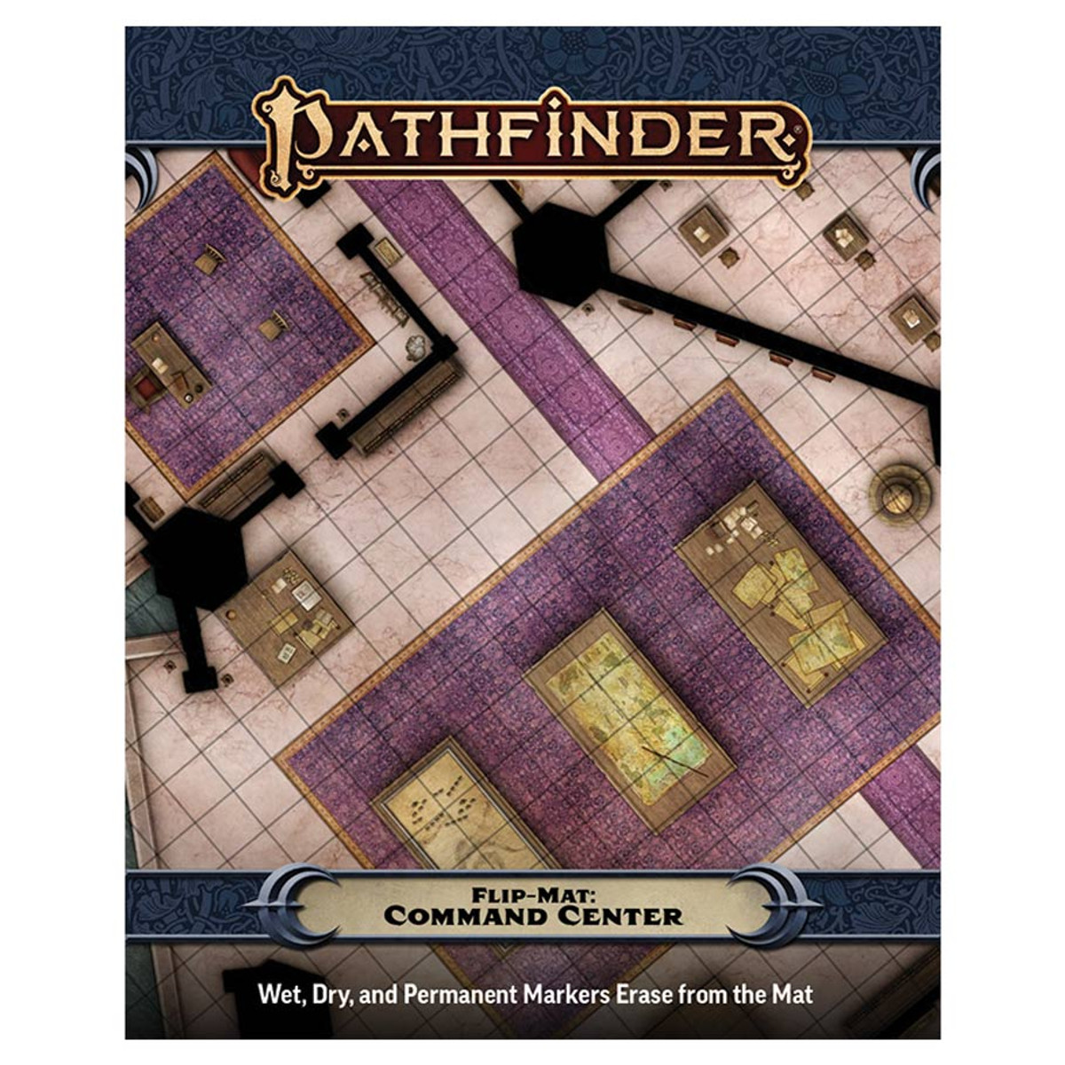 PZO11030-FM Pathfinder Second Edition Command Center Flip-Mat Roleplaying Game Accessory