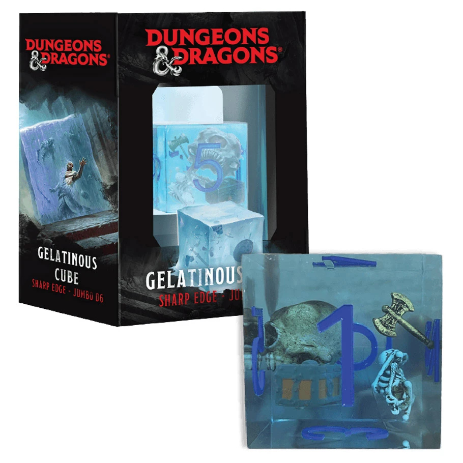 LIC10968 Dungeons & Dragons Jumbo Gelatinous Cube D6 Dice Game