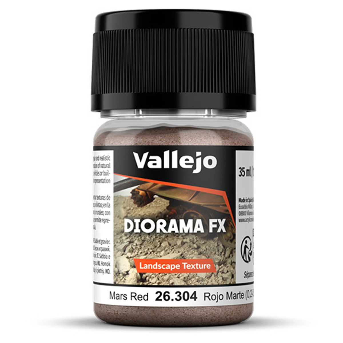VJP26304 0.2-0.6 mm - 35ml Diorama Effects Landscape Paint - Mars Red