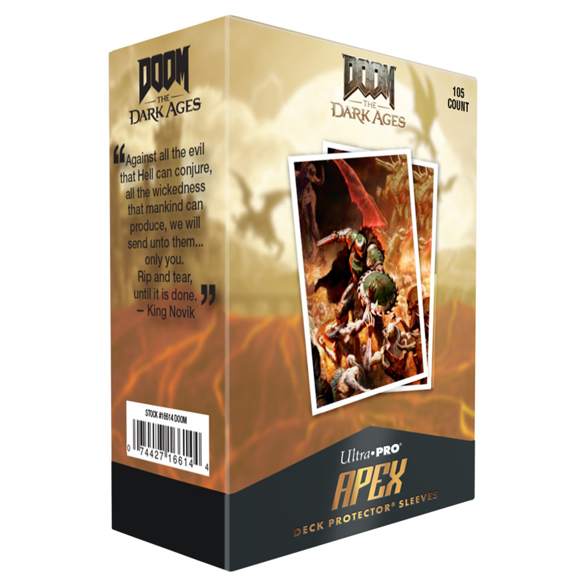ULP16614 Apex Doom - The Dark Ages Onslaught Deck Protector - 105 Piece