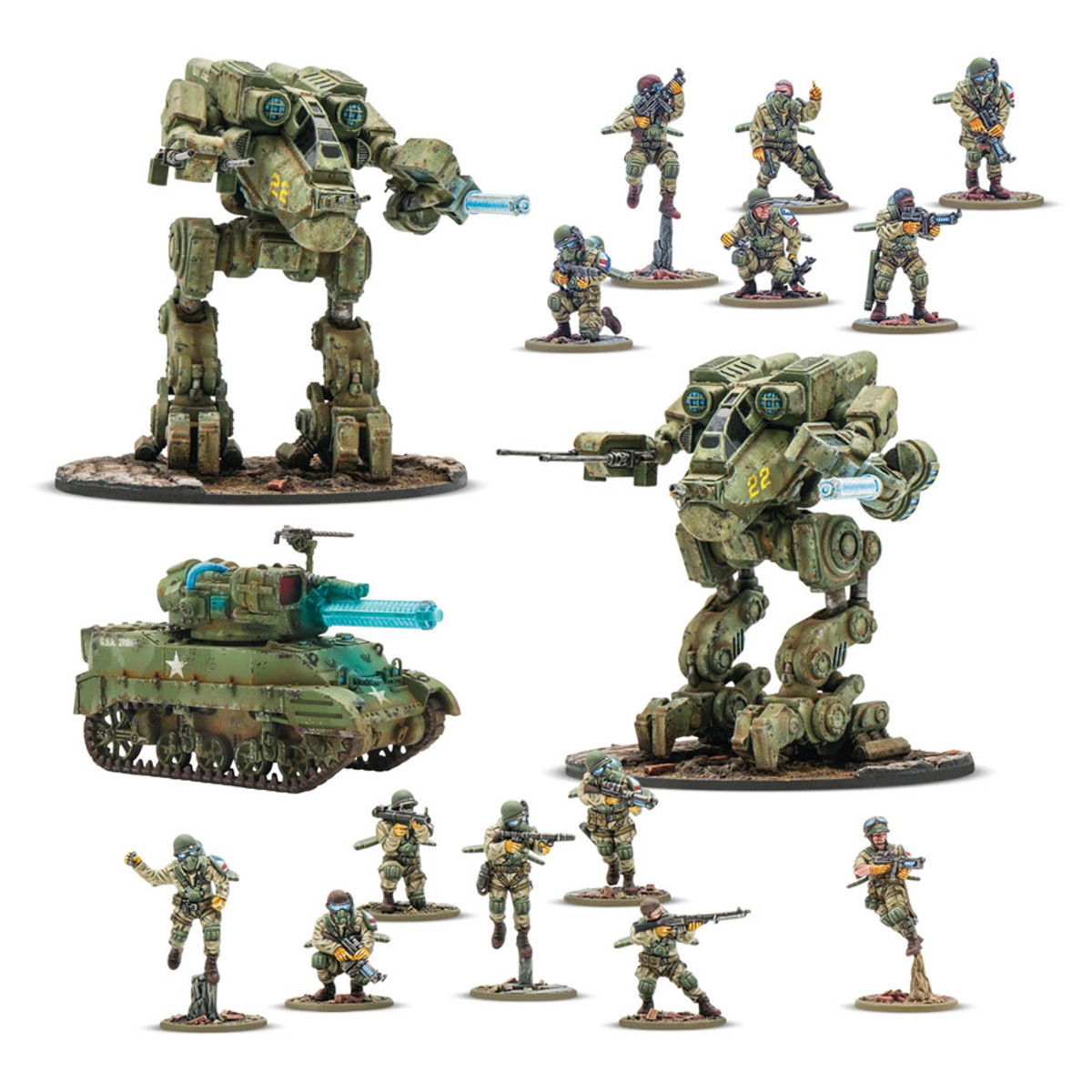 WRL452010405 Konflikt 47 US Starter Army Miniatures