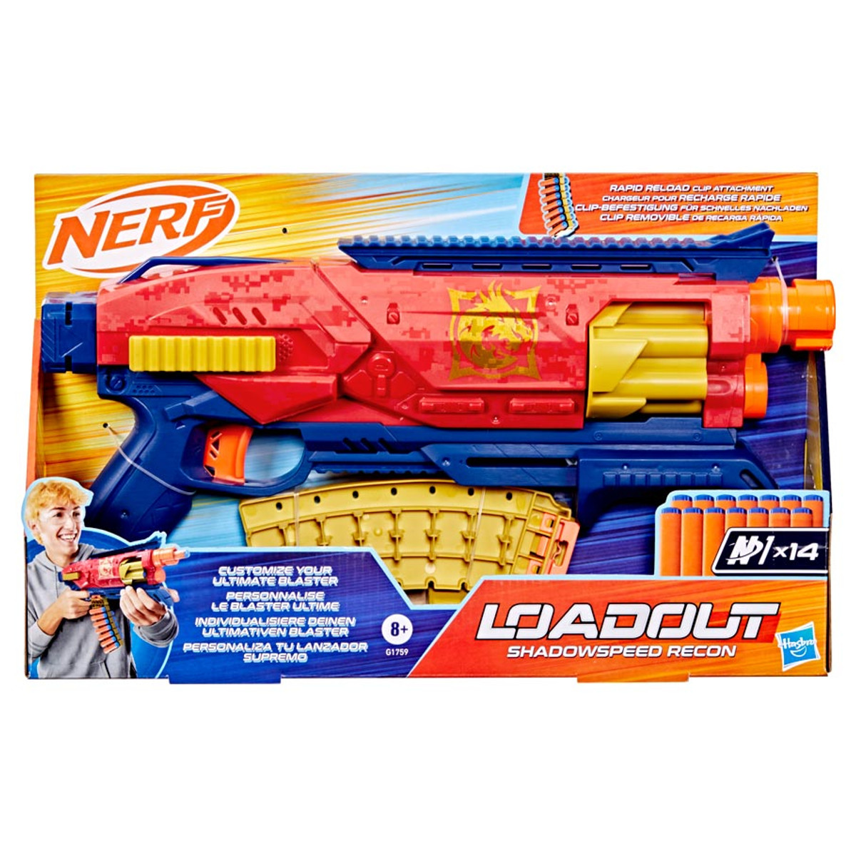 HSBG1759 Nerf Shadowstealth Recon Load Out Toy Blaster Set - 4 Piece