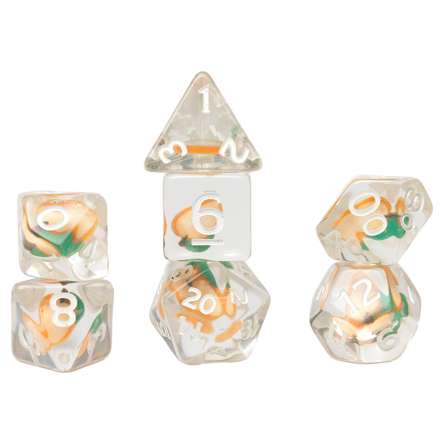 SDZ002504 Fruit Slice Dice - Peach - Set of 7