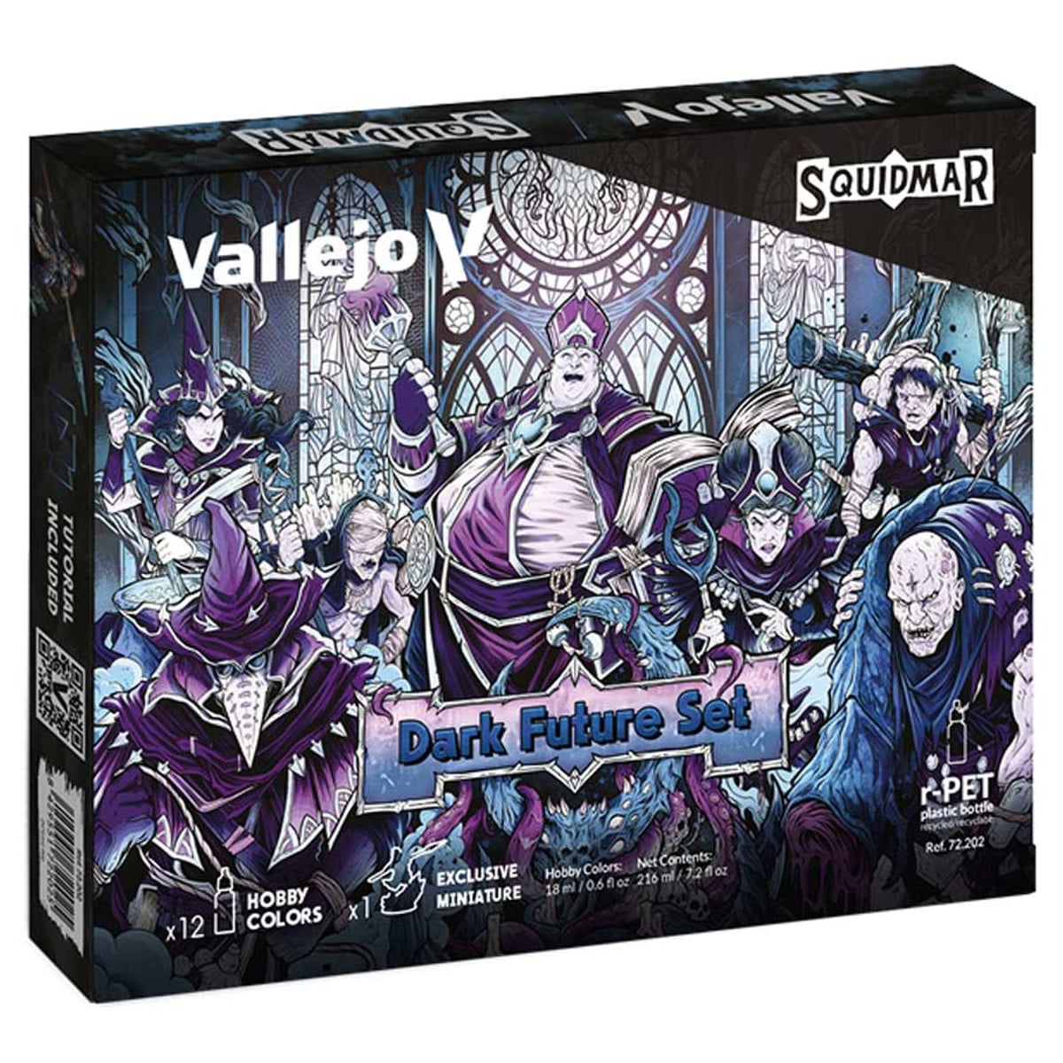 VJP72202 Game Color Set - Dark Future Set by Squidmar Miniatures - 12 Piece