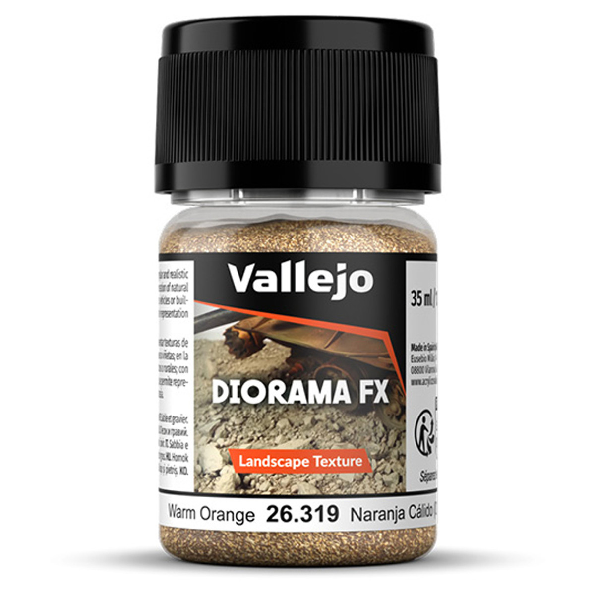 VJP26319 0.1-0.6 mm - 35ml Diorama Effects Landscape Paint - Warm Orange