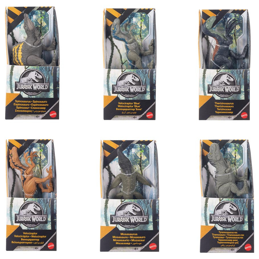MTTJKT64 Jurassic World-Value Dinosaur Assortment Action Figures - Pack of 6