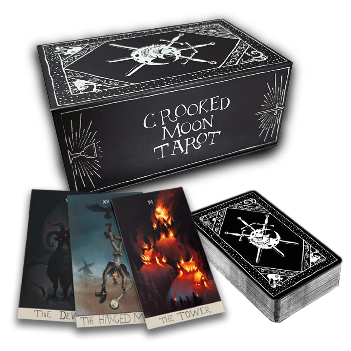 LAETCMTCS The Crooked Moon - Tarot Deck with Guide Book & Bag