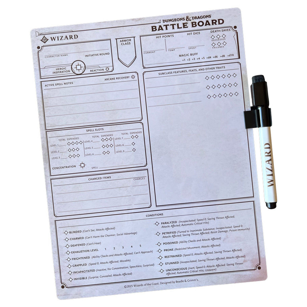 BAG023003 Dungeons & Dragons 5E - Wizard Battle Board Game