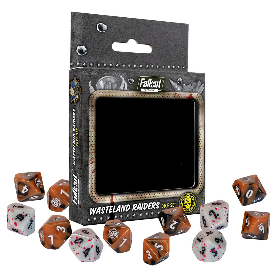 MUH107020 Fallout Factions Dice Sets Wasteland Raiders Miniature