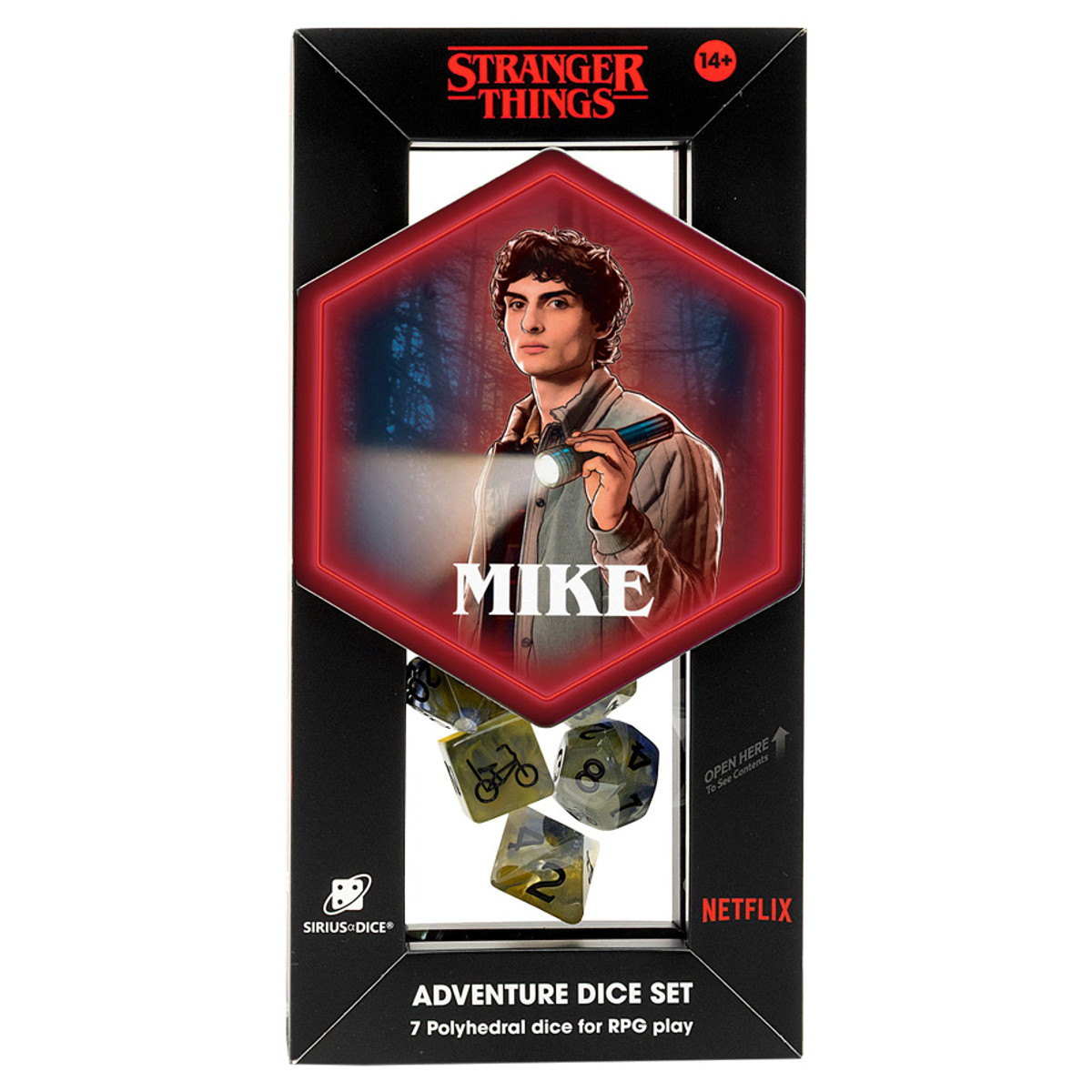 SDZ900201 Stranger Things Adventure Dice Set - Mike - Set of 7