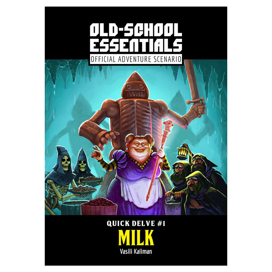 EFPNGQD01 Old-School Essentials Adventure Quick Delve No.1 Milk Role-Playing Game