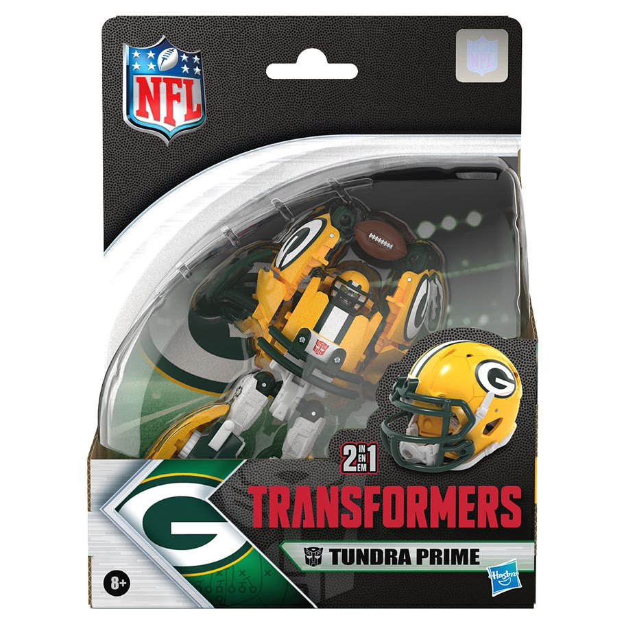 HSBG2335 Transformers NFL Green Bay Packers Figure - 3 Piece