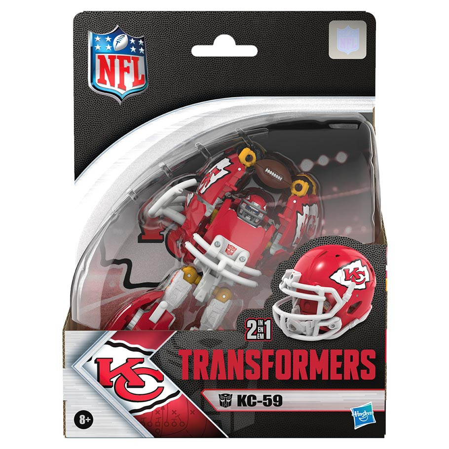 HSBG2336 Transformers NFL Kansas City Chiefs Action Figure