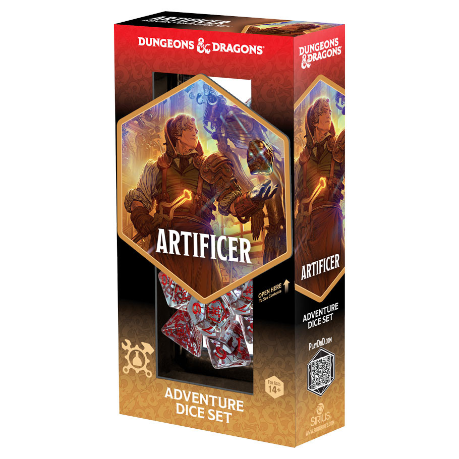 SDZ200227 D&D Adventure Dice Artificer - Clear