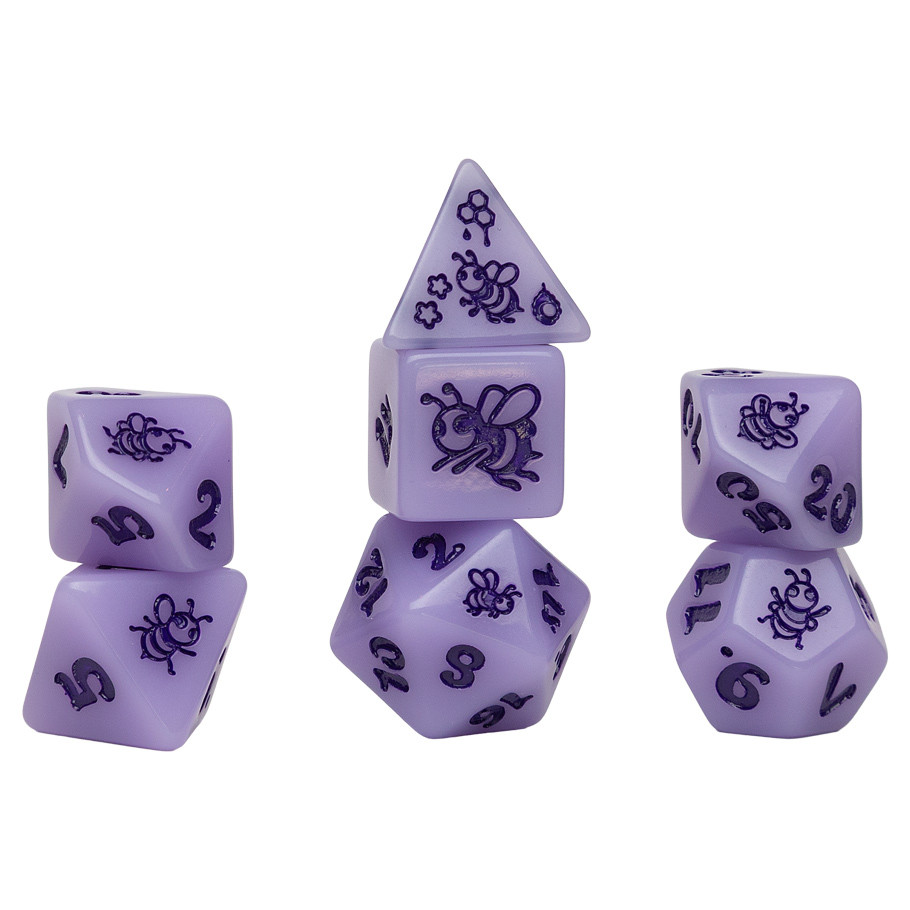 SDZ002605 Animal Dice - Royal Nectar - Set of 7