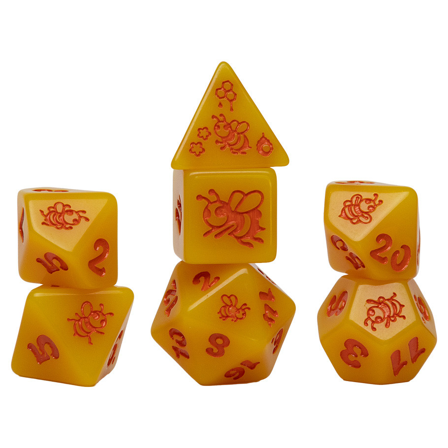 SDZ002606 Animal Dice - Golden Buzz - Set of 7