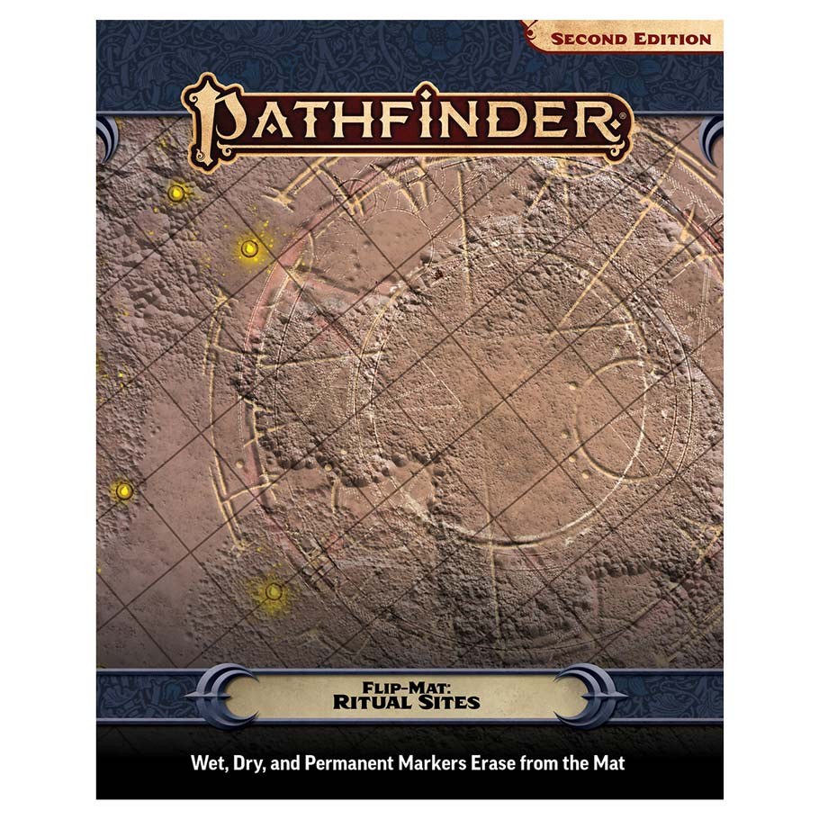 PZO11032-FM Pathfinder 2E Flip-Mat Ritual Sites Role-Playing Game