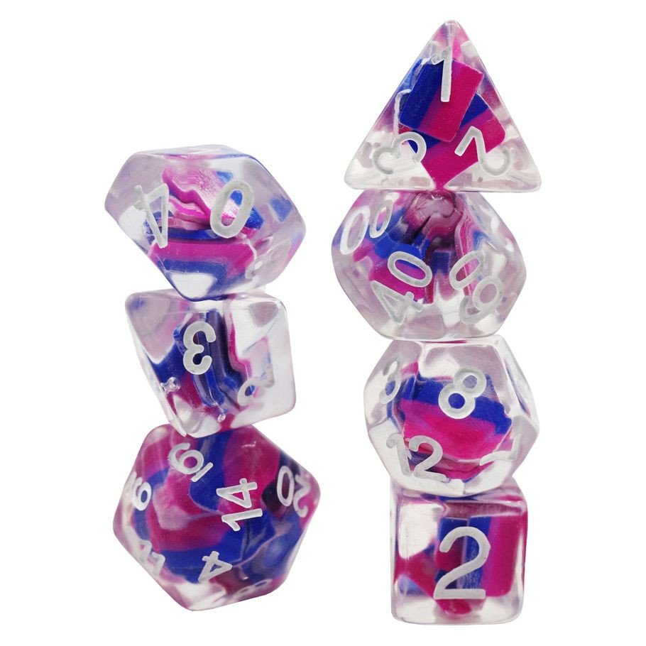FBG2291 Bisexual Flag Dice - Set of 7