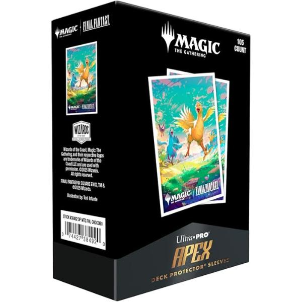Magic the Gathering Final Fantasy Chocobo Apex Deck Protector Card Sleeves - Premium Protective Gaming Accessories, Multi Color - Pack of 105