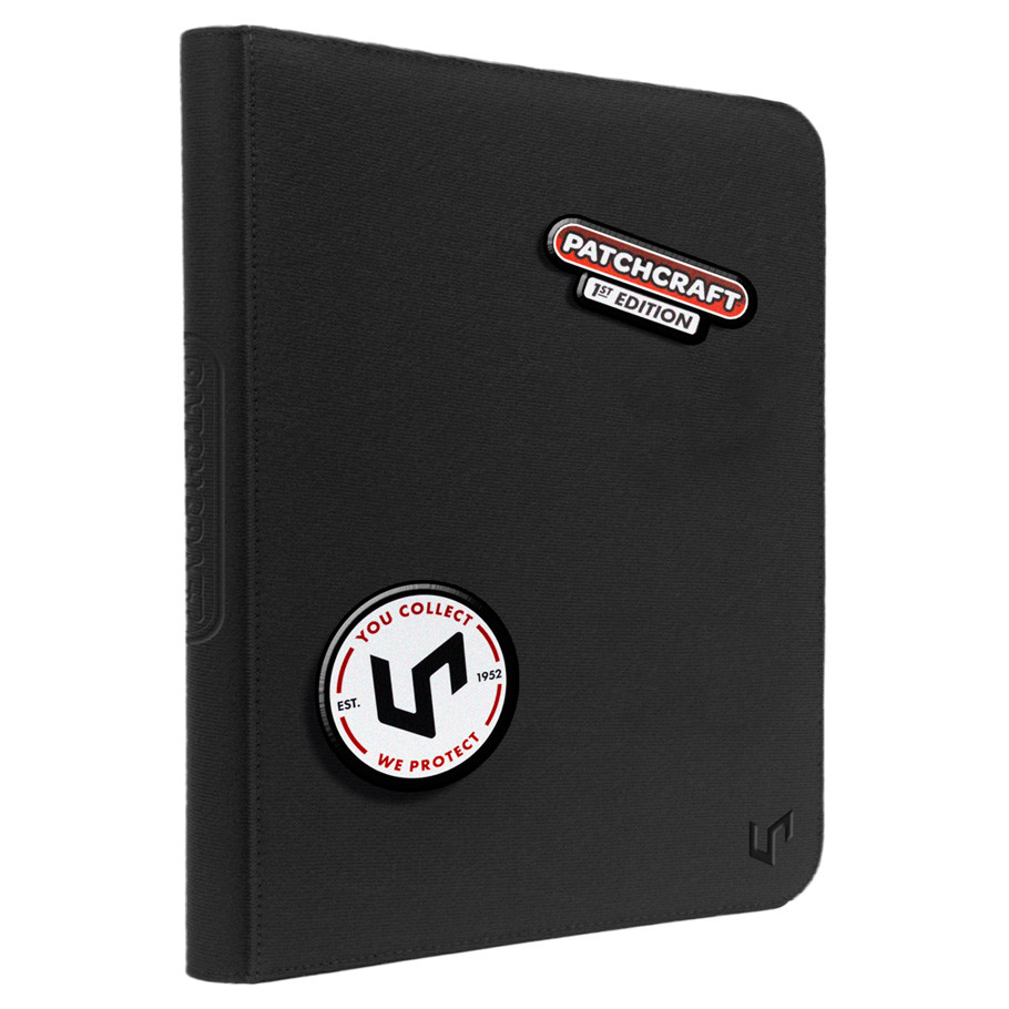 ULP16642 Patchcraft PRO 9-Pocket Zippered Trading Card Binder, Black