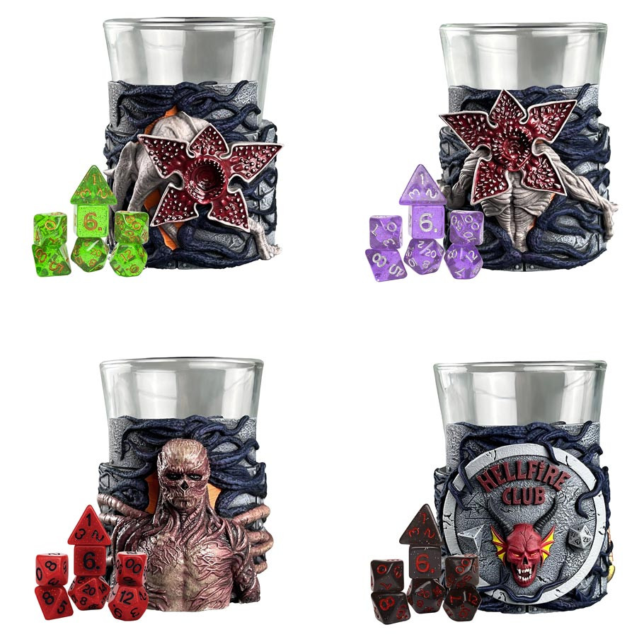 SDZ900307 Stranger Things Mini Dice Cups - 7 per Set - Set of 12
