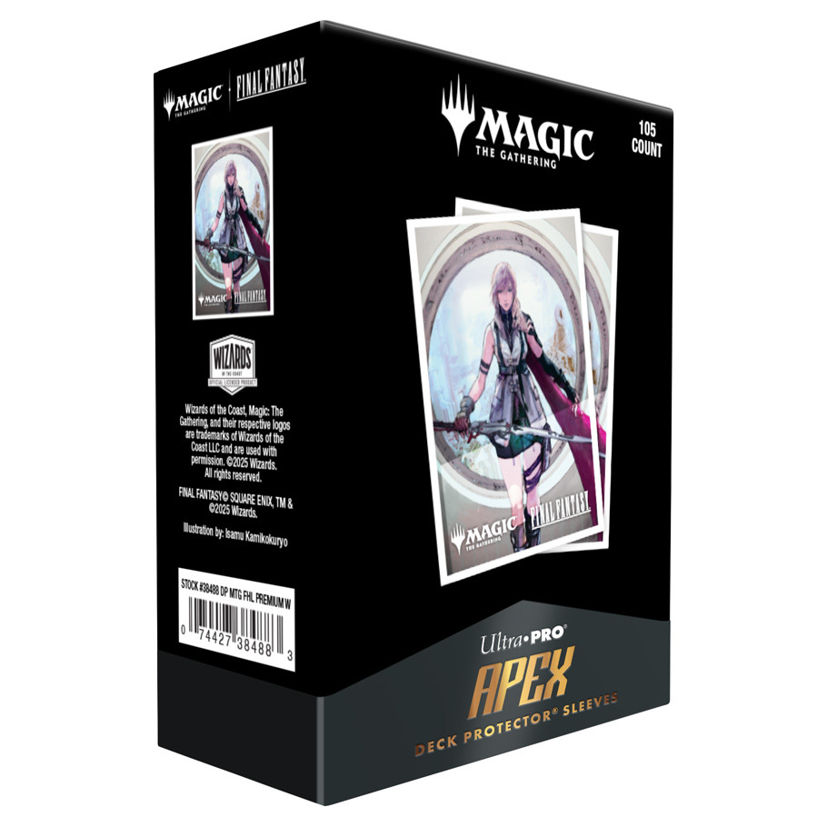 ULP38488 Apex Magic the Gathering Final Fantasy Lightning, Army of One Deck Protector - Pack of 105