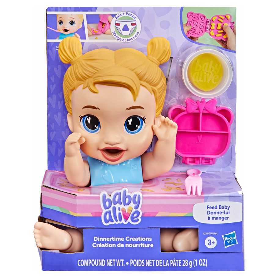 HSBG2788 Baby Alive Dinnertime Creations Blonde Figures - Pack of 2