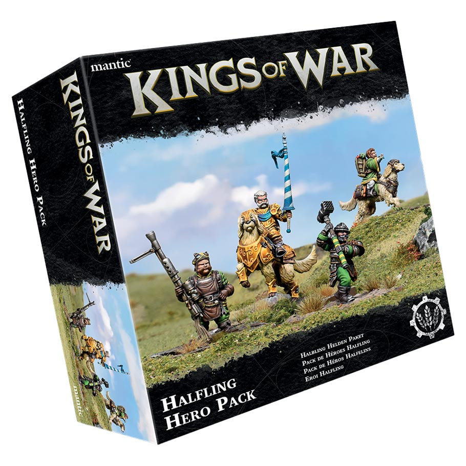 MGCKWHF204 Kings of War 4th Edition Halfling Hero Pack Miniatures