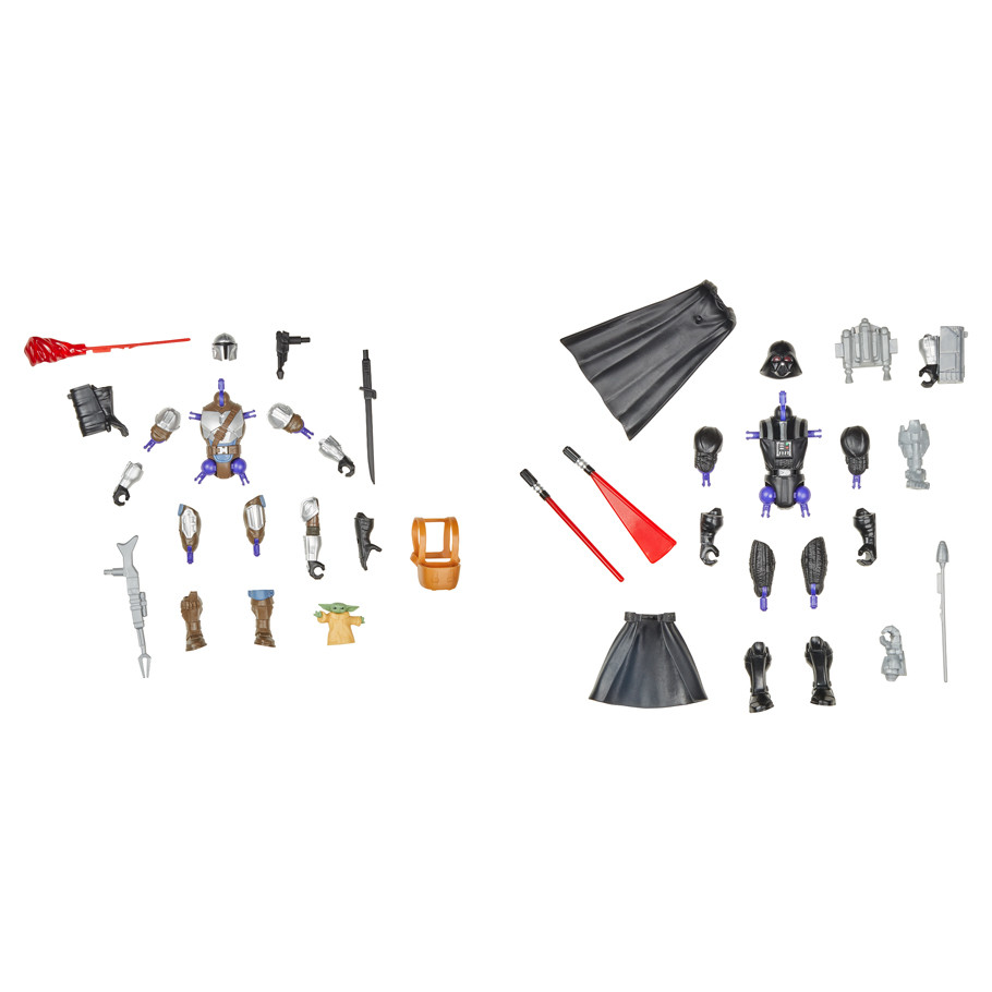 HSBF9481 Mix Mashers Star Wars Deluxe Figure Assortment Figures - Pack of 6