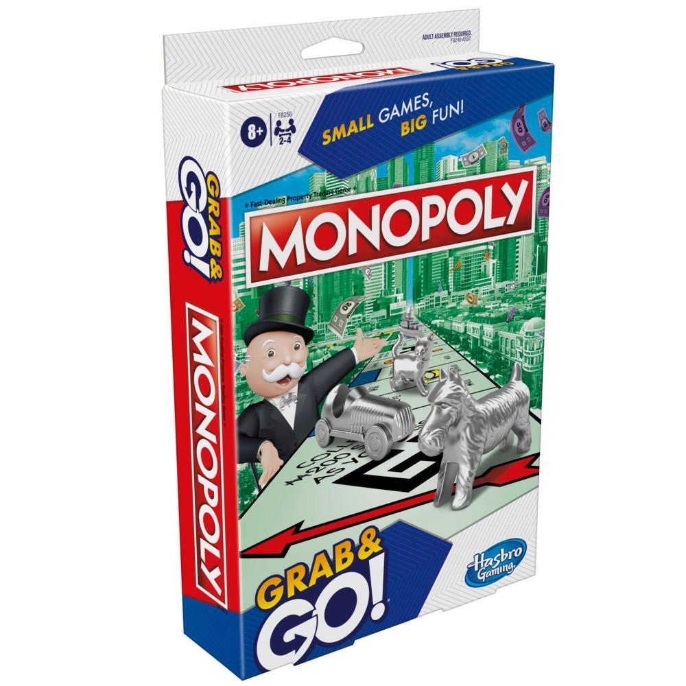 HSBF8256 Monopoly Grab & Go Travel Board Game - 6 Piece