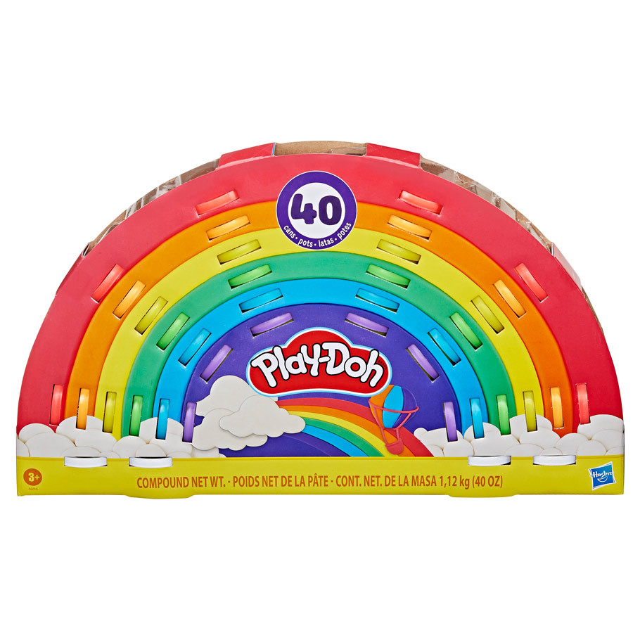 HSBE6016 Ultimate Rainbow Compound Play Dough Set - Pack of 4