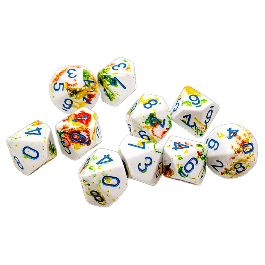 CHX24209 D10 Clamshell Brush Breezy Dice - Pack of 10