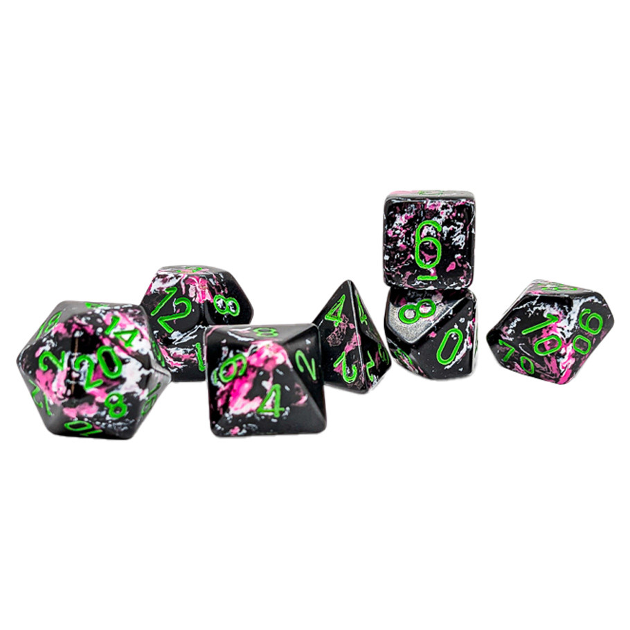CHX24414 Paintball Brush Dice Set - 7 Piece