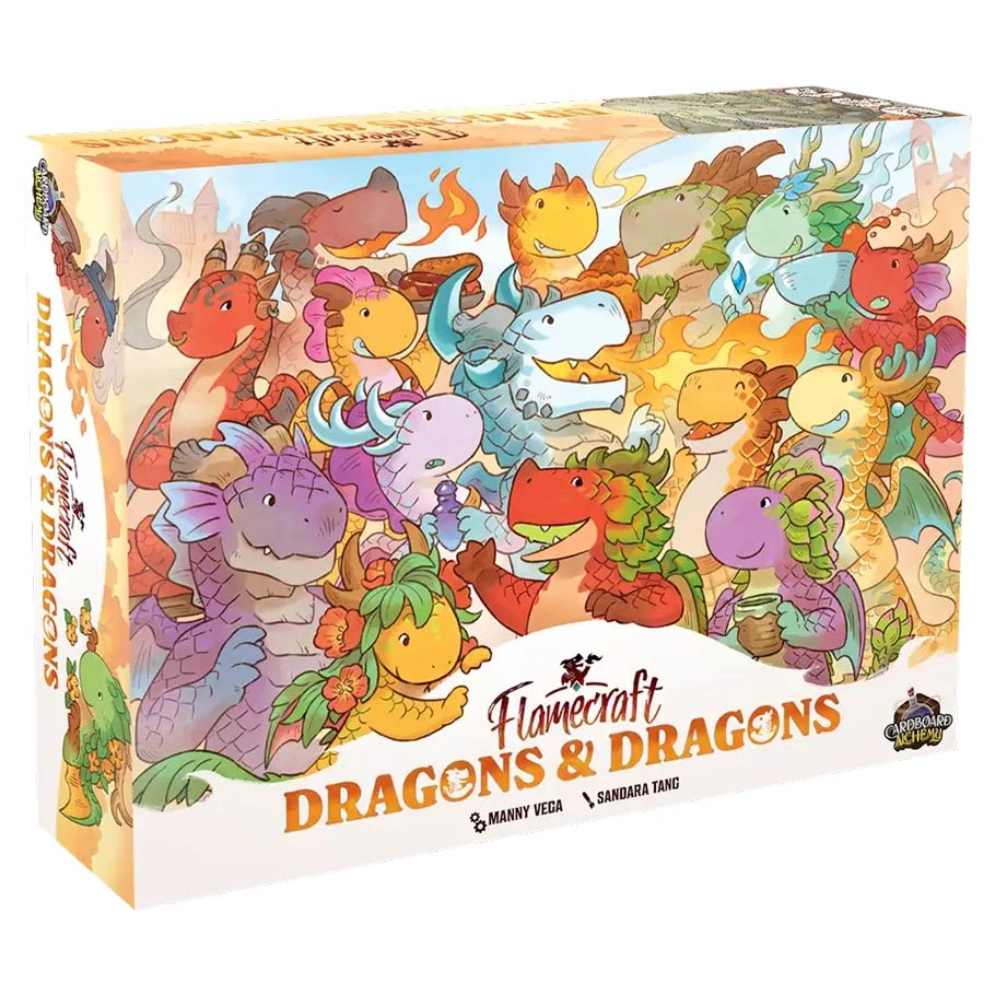 CA03DNDXEN Flamecraft Dragons & Dragons Expansion Board Game