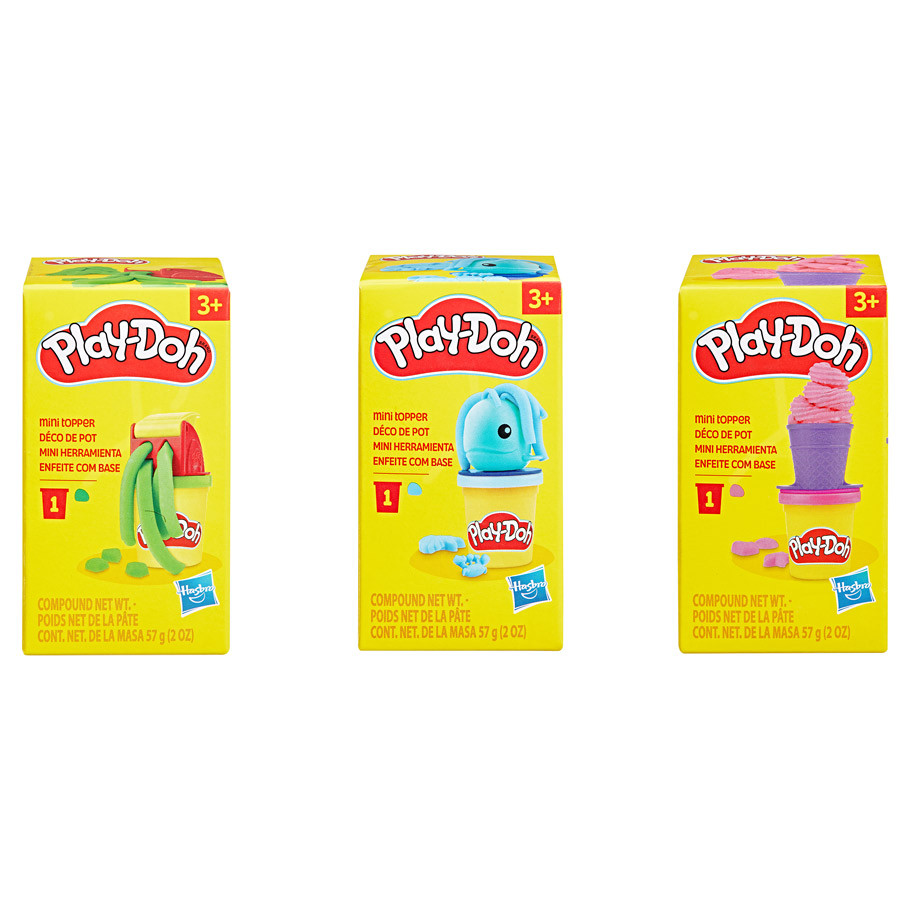 HSBG0542 Mini Toppers Assortment Play Dough Set - Pack of 6